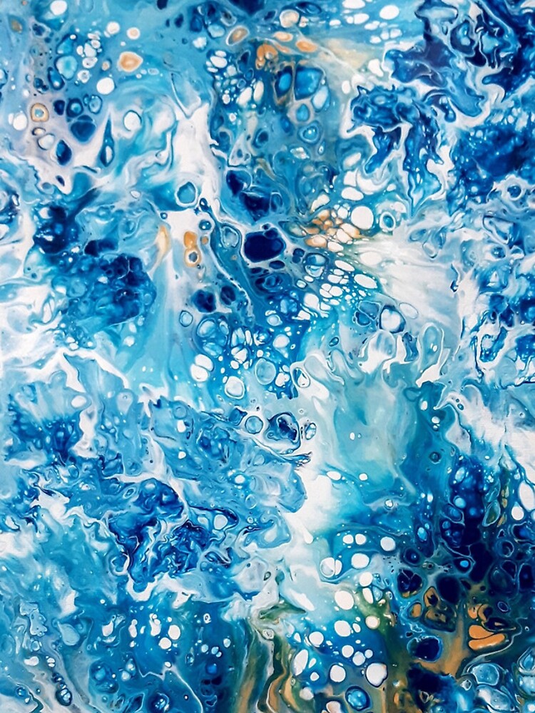 Aperçu 5 sur 5. Coque iPhone avec l'œuvre Fluid art phone case and phone wallet créée et vendue par ColorWaveShop.