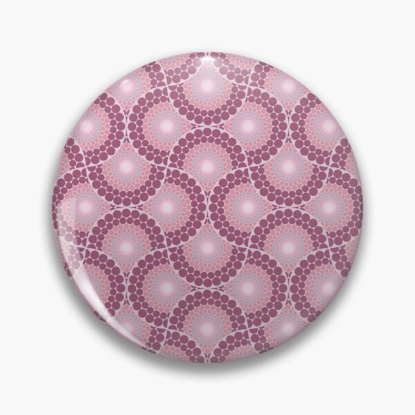Item preview, Radiant Dusky Rose Dot Mandala Mirrored Scallop designed and sold by Triplicate Limited.