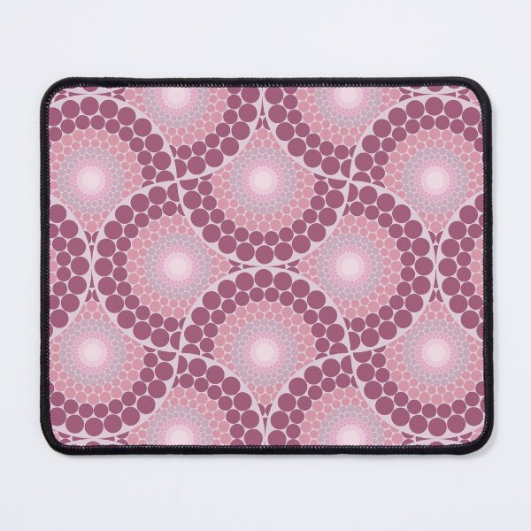 Item preview, Radiant Dusky Rose Dot Mandala Mirrored Scallop designed and sold by Triplicate Limited.