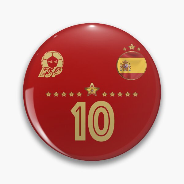 Artikelvorschau, Nummer 10 Spanien Fussball National Team Sport Trikot Fan Design entworfen und verkauft von TroisRois.