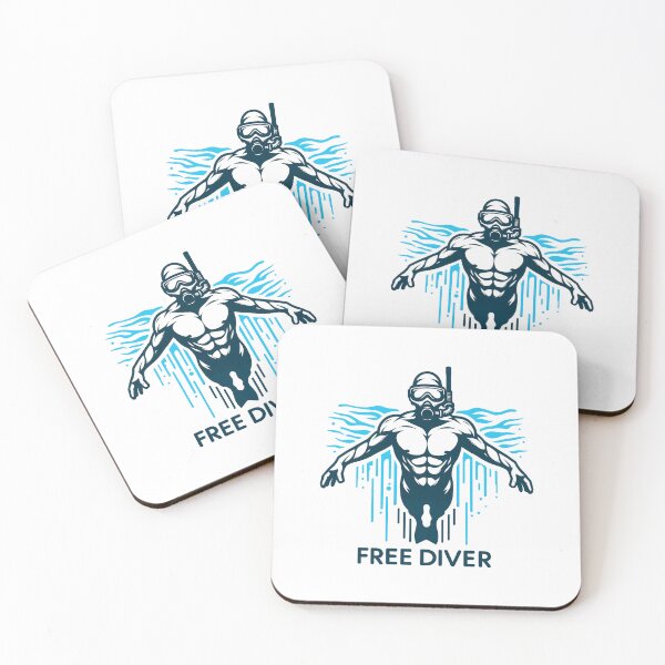 Item preview, Free Diver Scuba Diving Diver designed and sold by These_Prints.