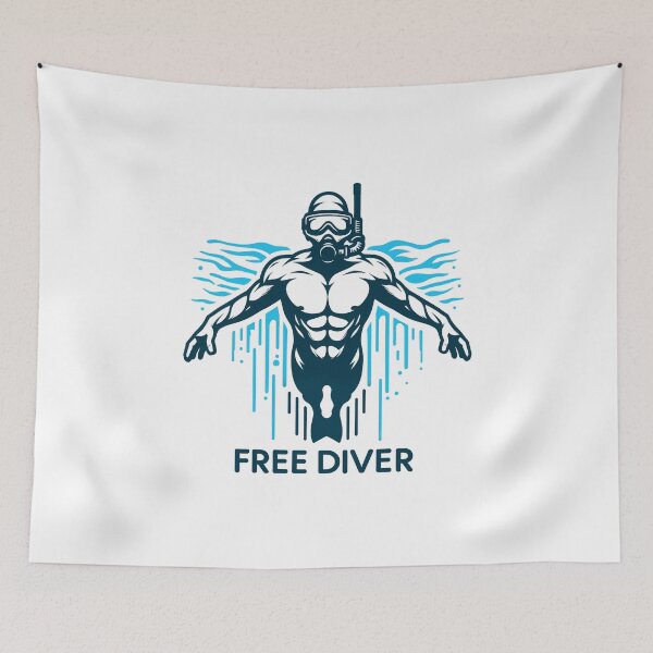 Item preview, Free Diver Scuba Diving Diver designed and sold by These_Prints.