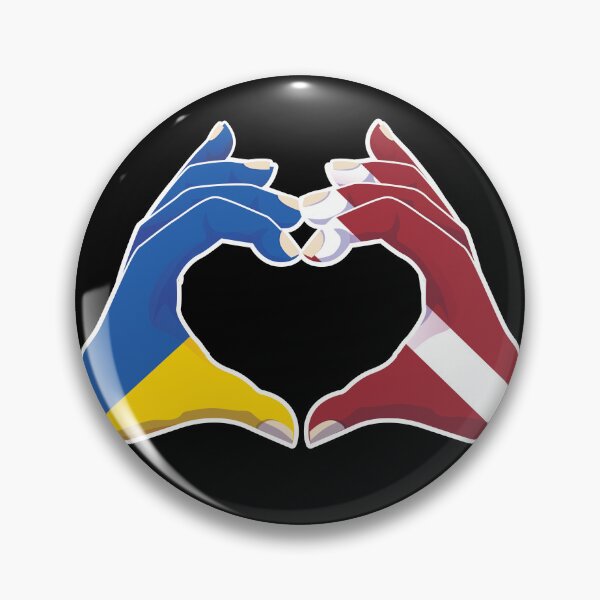 Artikelvorschau, Lettland Lettisch Ukraine Ukrainisch Liebe Herz Frieden entworfen und verkauft von FlagX.