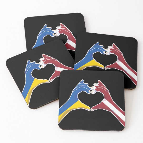 Artikelvorschau, Lettland Lettisch Ukraine Ukrainisch Liebe Herz Frieden entworfen und verkauft von FlagX.