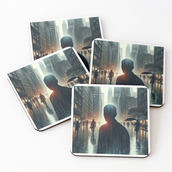 Item preview, Rain coming down on man designed and sold by NSEAdventures.