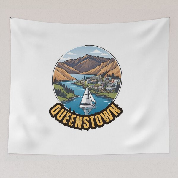 Item preview, Queenstown New Zealand designed and sold by Places On Earth.