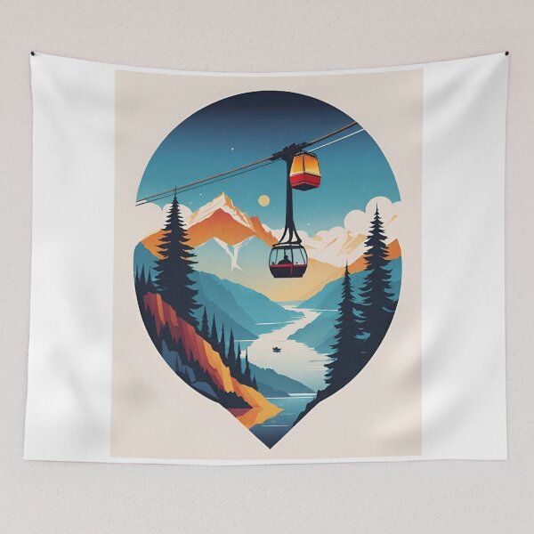 Item preview, Queenstown Gondola Skyline designed and sold by Places On Earth.