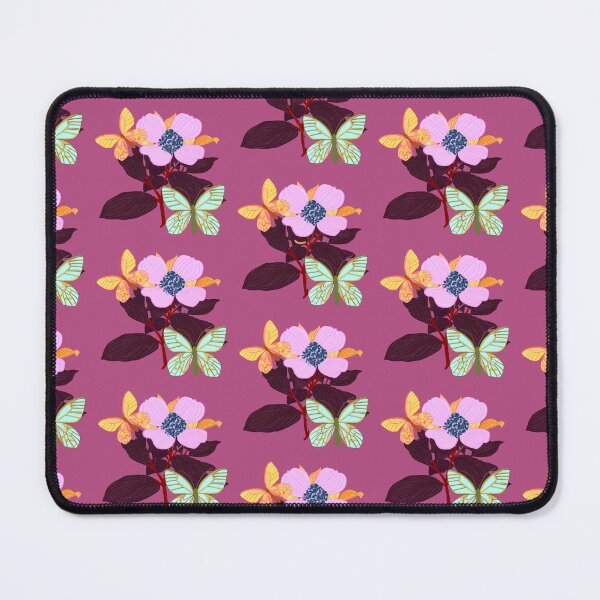 Item preview, Floral blooms with butterflies pattern. designed and sold by Meteryards.