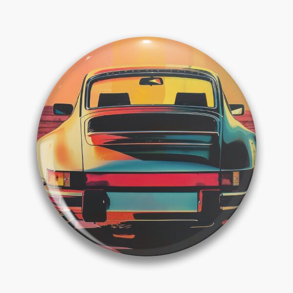 Item preview, Porsche 964 Rear View Risograph Print designed and sold by blackdogshop.