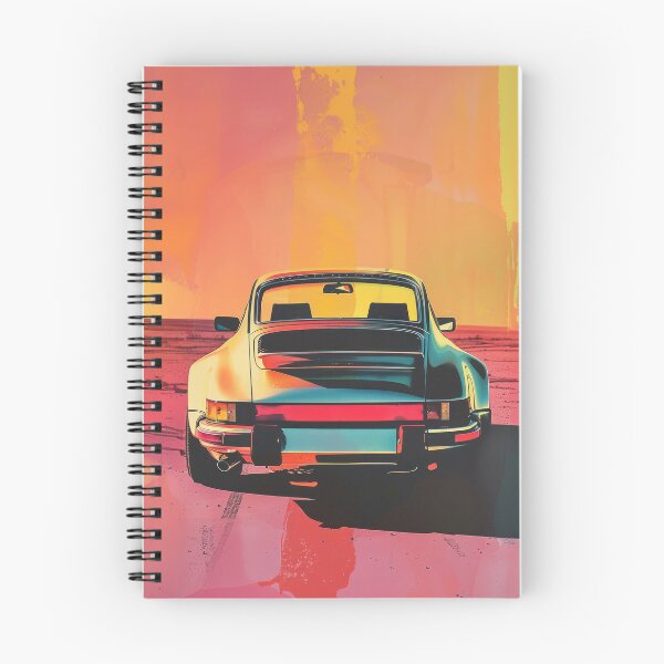 Artikelvorschau, Porsche 964 Rückansicht Risograph Print entworfen und verkauft von blackdogshop.