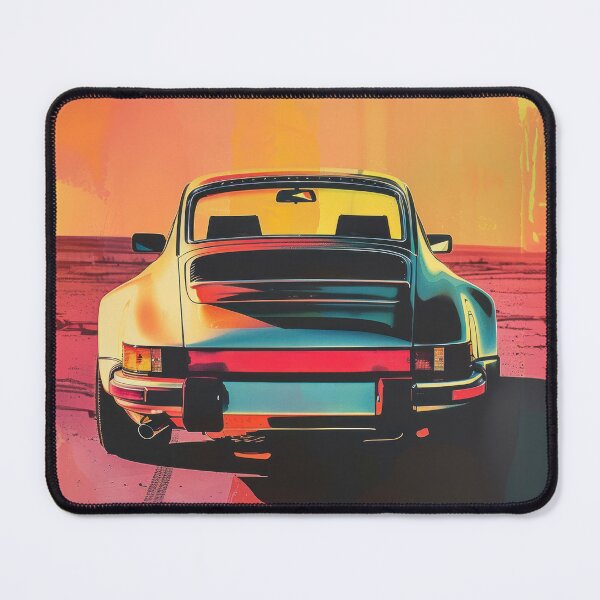 Item preview, Porsche 964 Rear View Risograph Print designed and sold by blackdogshop.