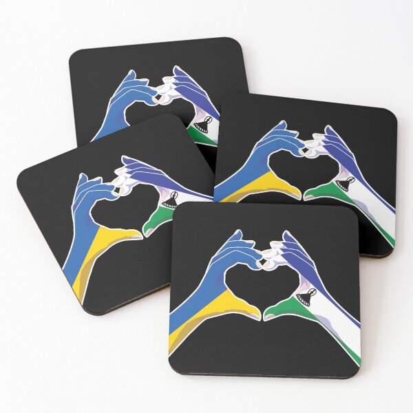Item preview, Lesotho Lesothan Ukraine Ukrainian Love Heart Peace designed and sold by FlagX.