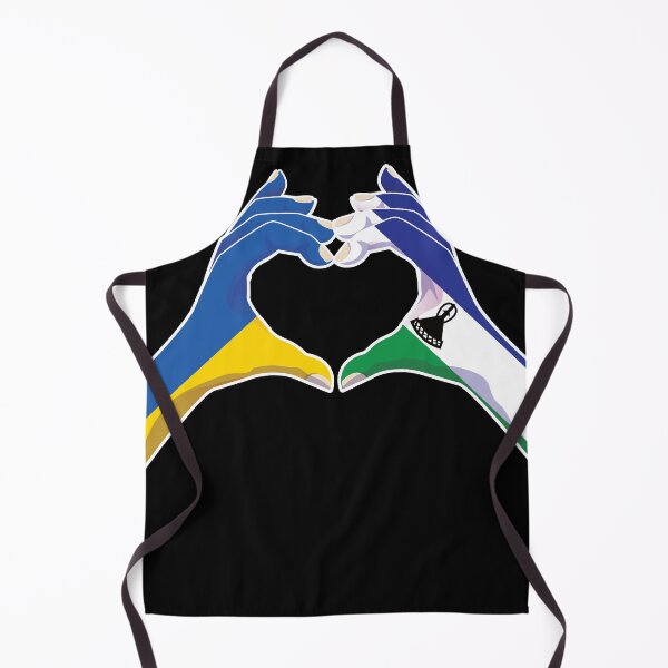 Item preview, Lesotho Lesothan Ukraine Ukrainian Love Heart Peace designed and sold by FlagX.