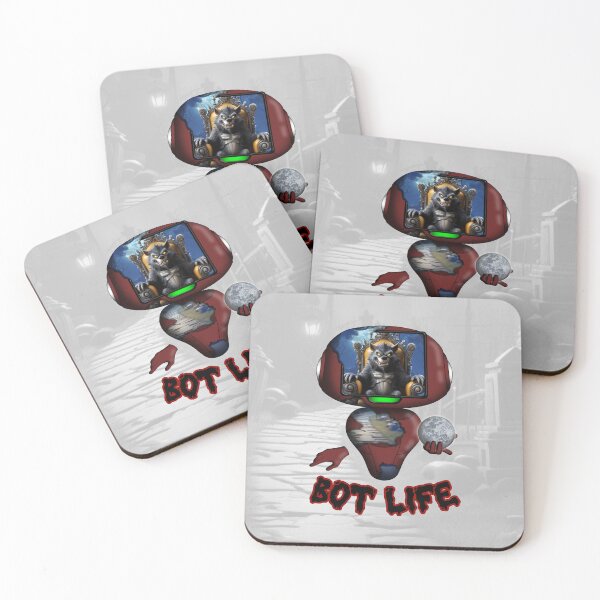 Item preview, robot hombre lobo designed and sold by Flawed Planet Designs.