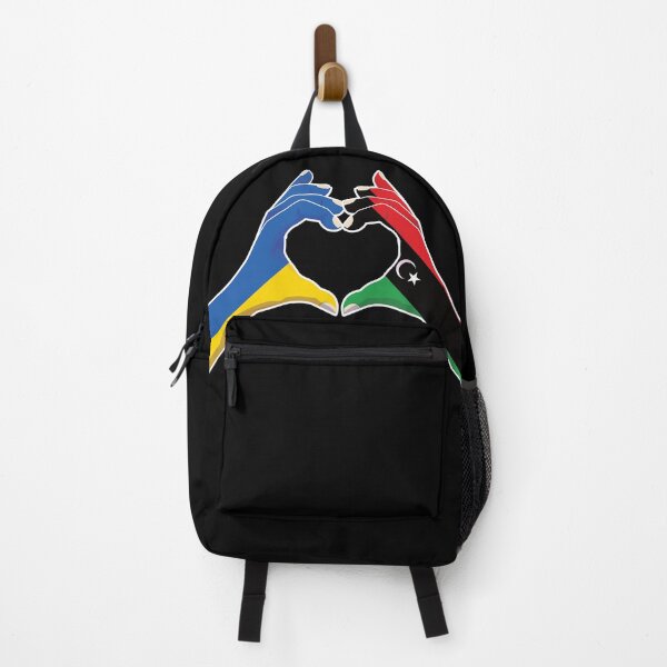 Item preview, Libya Libyan Ukraine Ukrainian Love Heart Peace designed and sold by FlagX.