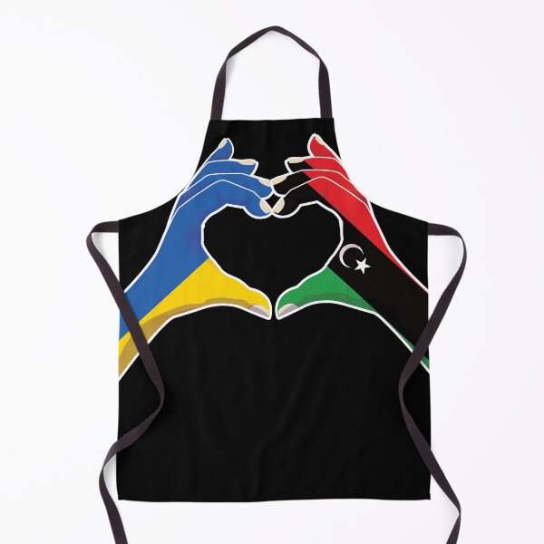 Item preview, Libya Libyan Ukraine Ukrainian Love Heart Peace designed and sold by FlagX.