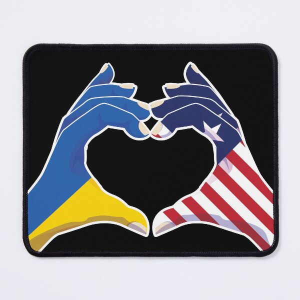 Item preview, Liberia Liberian Ukraine Ukrainian Love Heart Peace designed and sold by FlagX.