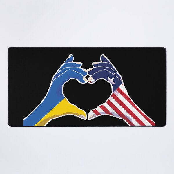 Item preview, Liberia Liberian Ukraine Ukrainian Love Heart Peace designed and sold by FlagX.
