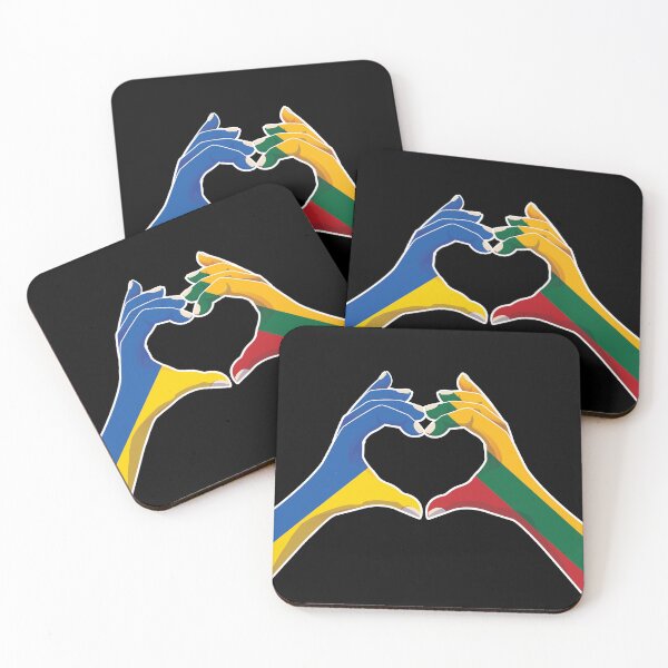 Item preview, Lithuania Lithuanian Ukraine Ukrainian Love Heart Peace designed and sold by FlagX.