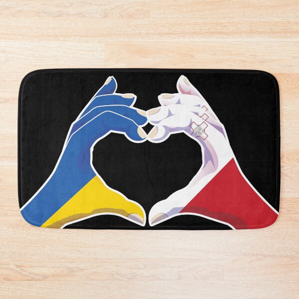 Item preview, Malta Maltese Ukraine Ukrainian Love Heart Peace designed and sold by FlagX.