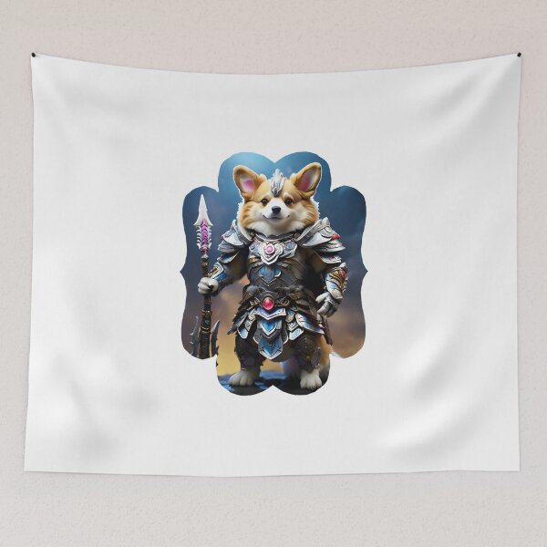 Item preview, The warrior corgi designed and sold by Designs2Camille.