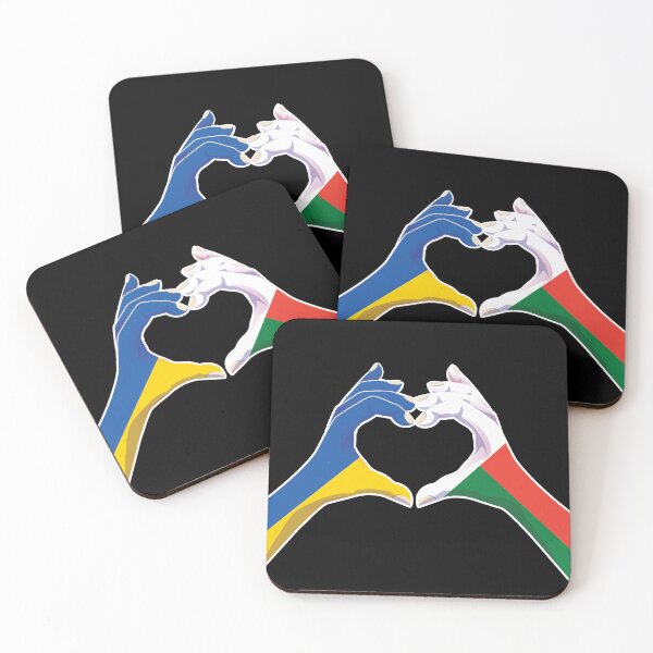 Item preview, Madagascar Malagasy Ukraine Ukrainian Love Heart Peace designed and sold by FlagX.