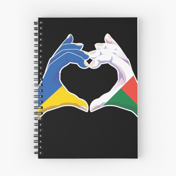 Item preview, Madagascar Malagasy Ukraine Ukrainian Love Heart Peace designed and sold by FlagX.