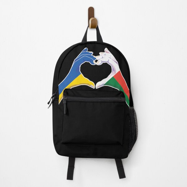 Item preview, Madagascar Malagasy Ukraine Ukrainian Love Heart Peace designed and sold by FlagX.