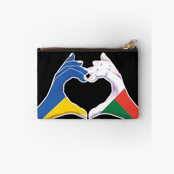 Item preview, Madagascar Malagasy Ukraine Ukrainian Love Heart Peace designed and sold by FlagX.