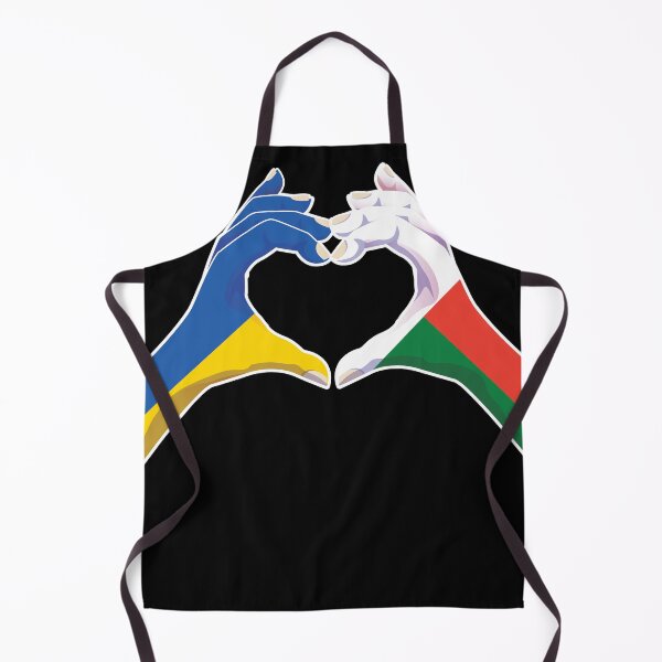 Item preview, Madagascar Malagasy Ukraine Ukrainian Love Heart Peace designed and sold by FlagX.