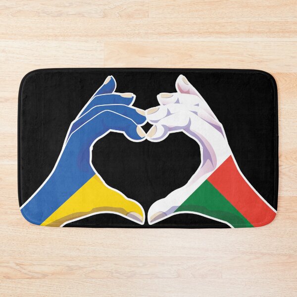 Item preview, Madagascar Malagasy Ukraine Ukrainian Love Heart Peace designed and sold by FlagX.