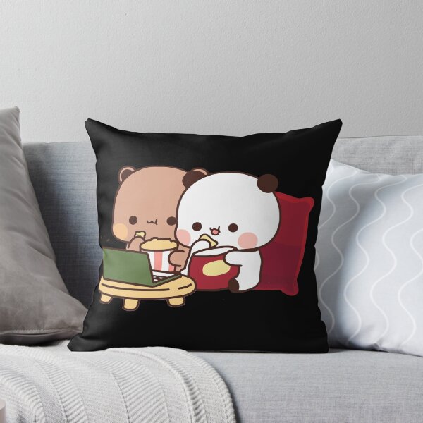 Item preview, DuDu Bear and BuBu Panda watching movie together designed and sold by Pandety.