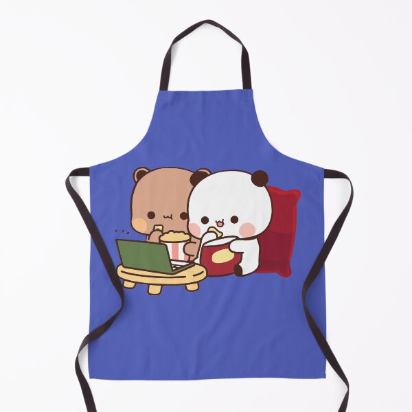 Item preview, DuDu Bear and BuBu Panda watching movie together designed and sold by Pandety.