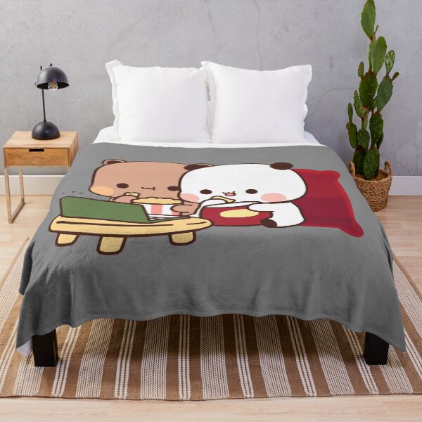Item preview, DuDu Bear and BuBu Panda watching movie together designed and sold by Pandety.