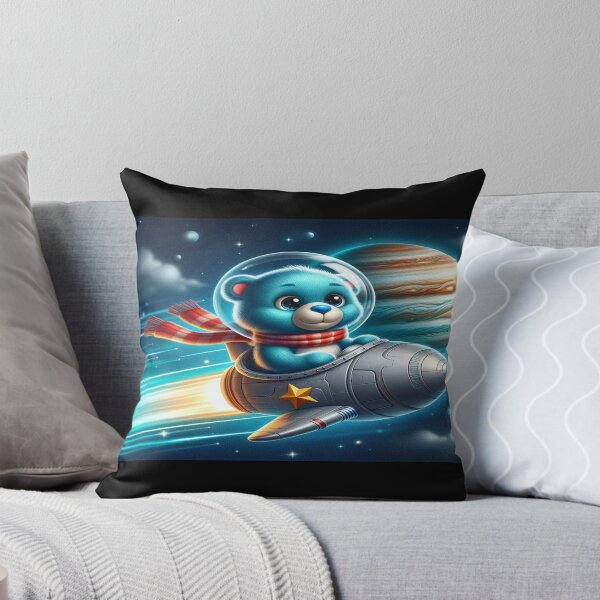 Item preview, Blue Teddy Bear in Space Ship Wall Art Jigsaw Puzzle designed and sold by Cupideros.