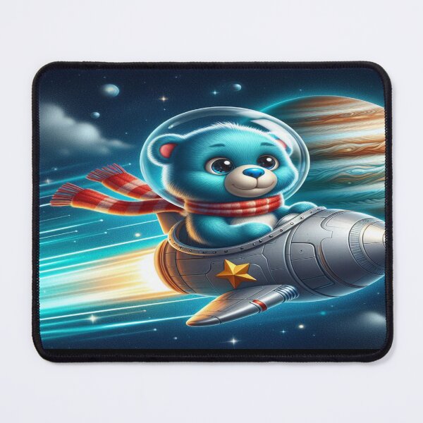 Item preview, Blue Teddy Bear in Space Ship Wall Art Jigsaw Puzzle designed and sold by Cupideros.