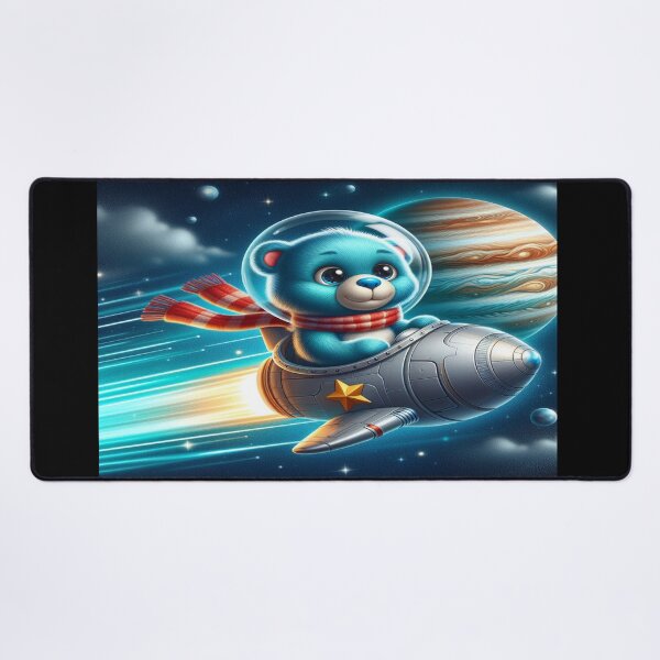 Item preview, Blue Teddy Bear in Space Ship Wall Art Jigsaw Puzzle designed and sold by Cupideros.