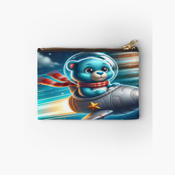 Item preview, Blue Teddy Bear in Space Ship Wall Art Jigsaw Puzzle designed and sold by Cupideros.