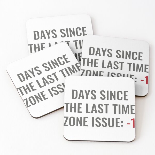 Item preview, Days since the last time zone issue designed and sold by faridman.