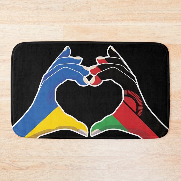 Item preview, Malawi Malavian Ukraine Ukrainian Love Heart Peace designed and sold by FlagX.