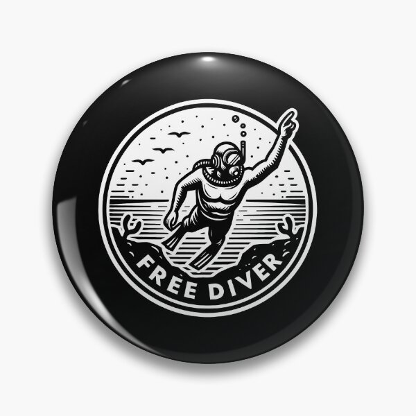 Item preview, Free Diver scuba diving diver designed and sold by These_Prints.