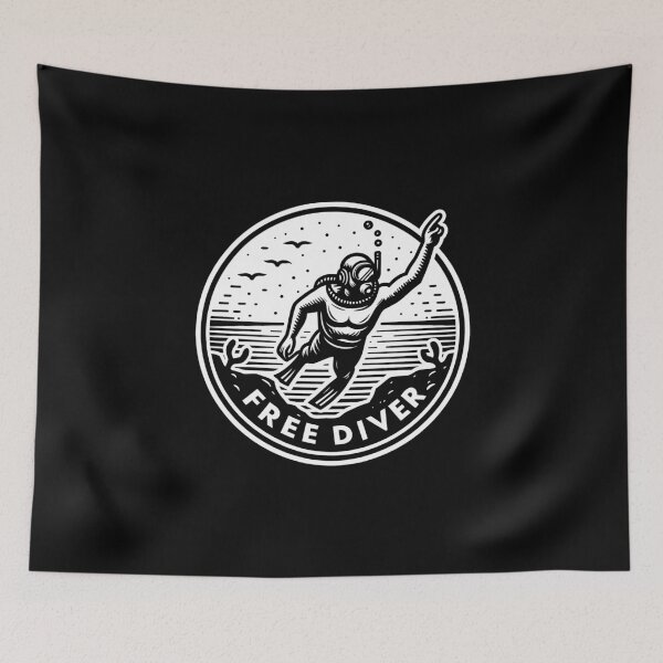 Item preview, Free Diver scuba diving diver designed and sold by These_Prints.