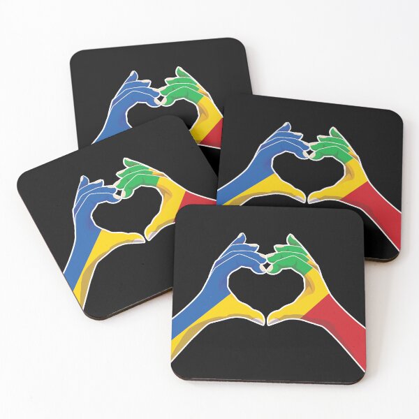 Item preview, Mali Malian Ukraine Ukrainian Love Heart Peace designed and sold by FlagX.