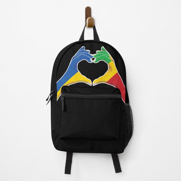 Item preview, Mali Malian Ukraine Ukrainian Love Heart Peace designed and sold by FlagX.
