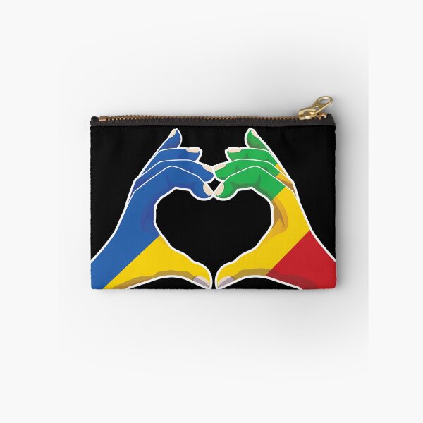 Item preview, Mali Malian Ukraine Ukrainian Love Heart Peace designed and sold by FlagX.