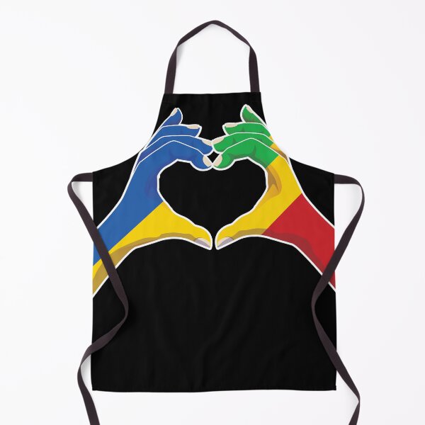 Item preview, Mali Malian Ukraine Ukrainian Love Heart Peace designed and sold by FlagX.