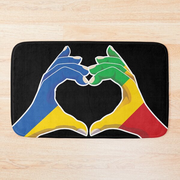 Item preview, Mali Malian Ukraine Ukrainian Love Heart Peace designed and sold by FlagX.