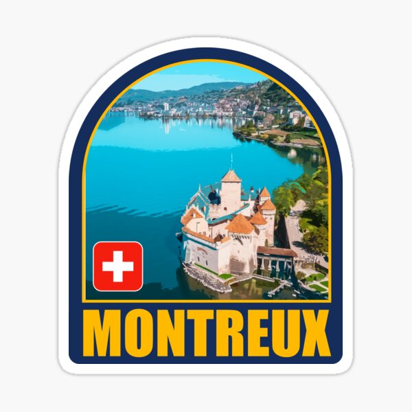 Vista previa del artículo con la obra «Recuerdo del castillo de Montreux Chillon Suiza», diseñado y vendido por sticket-travel.