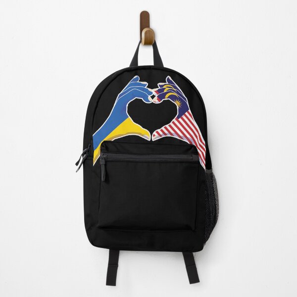 Item preview, Malaysia Malaysian Ukraine Ukrainian Love Heart Peace designed and sold by FlagX.
