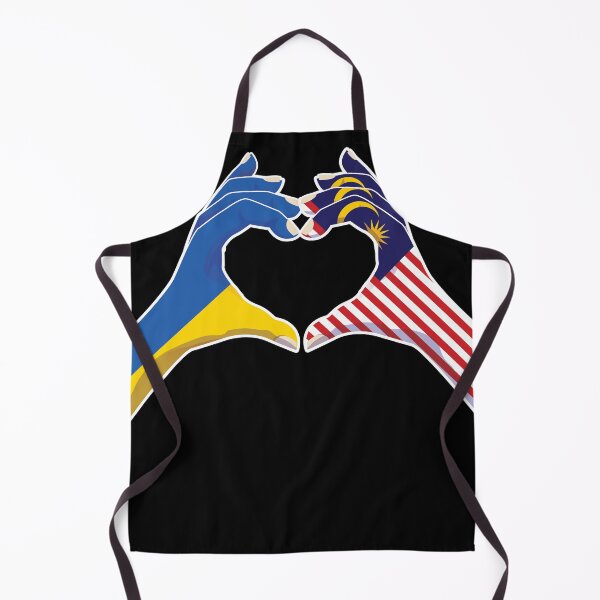 Item preview, Malaysia Malaysian Ukraine Ukrainian Love Heart Peace designed and sold by FlagX.